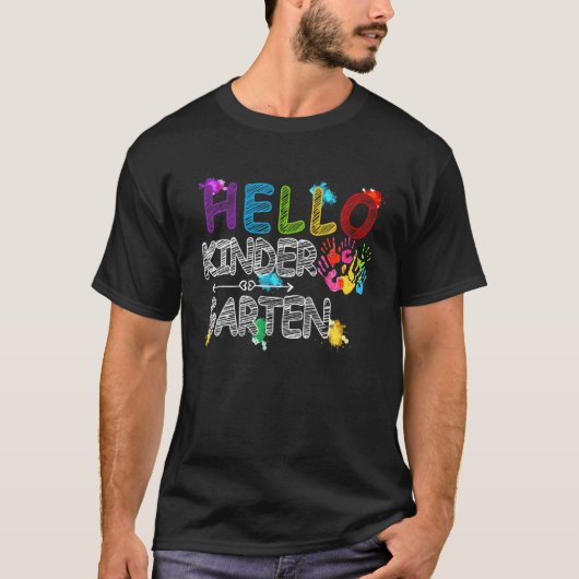 Hello幼稚園新学期Tee初日Sc Tシャツ (正面)