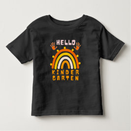 HELLO幼稚園 – カッコいい RAINBOW トドラーTシャツ