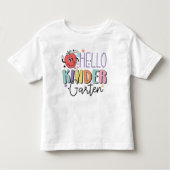 Hello幼稚園Apple学校初日 トドラーTシャツ (正面)