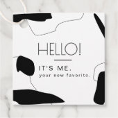 Hello抽象芸術ビジネスのパッケージ化ラベル フェイバータグ (正面)