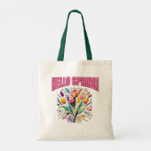 HELLO春（チューリップ付） トートバッグ (裏面)