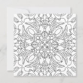 Hello春:フローラ抽象芸術カラーリングカード (正面)