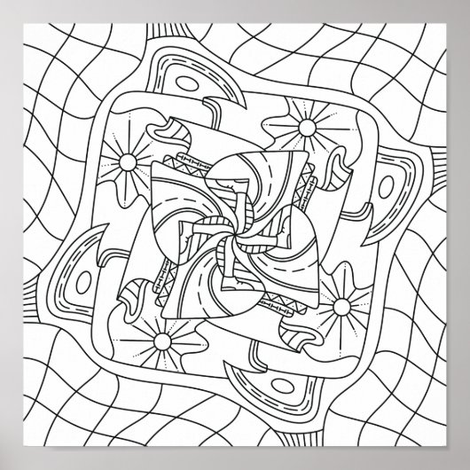 Hello春：大人のカラーリングページ ポスター (正面)