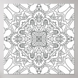 Hello春: Plant Coloringページ ポスター