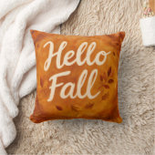 hello秋スクリプト | 秋エレガント装飾用クッション クッション (ブランケット)