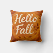 hello秋スクリプト | 秋エレガント装飾用クッション クッション (裏面)