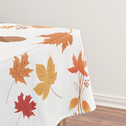 Hello秋紅葉シームレスパターン テーブルクロス (インサイチュ)