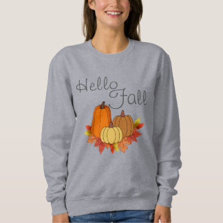 Hello秋Sweatshirt – 編集可能文字 スウェットシャツ