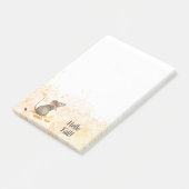 Hello秋Woodlandマウス ポストイット (アングル)