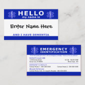 HELLO認知症の識別 名刺 (正面/裏面)