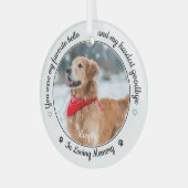 Hello お気に入りの Sistly Good Good Photo Pet Memorial ガラスオーナメント (正面左)