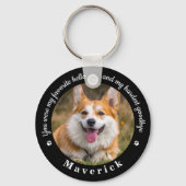 Hello お気に入りの Sistly Good Good Photo Pet Memorial キーホルダー (裏面)