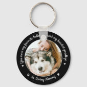 Hello お気に入りの Sistly Good Good Photo Pet Memorial キーホルダー (裏面)