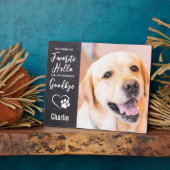 Hello お気に入りの Sistly Good Good Photo Pet Memorial フォトプラーク (側面)