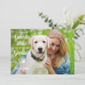 Hello お気に入りの Sistly Goodbyeペット記念写真 サンキューカード (スタンド正面)