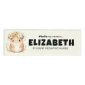 Hello カスタマイズ私の名前はマウスの磁気名 名札 (正面)