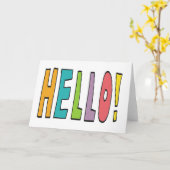 Hello! カード (黄色い花)