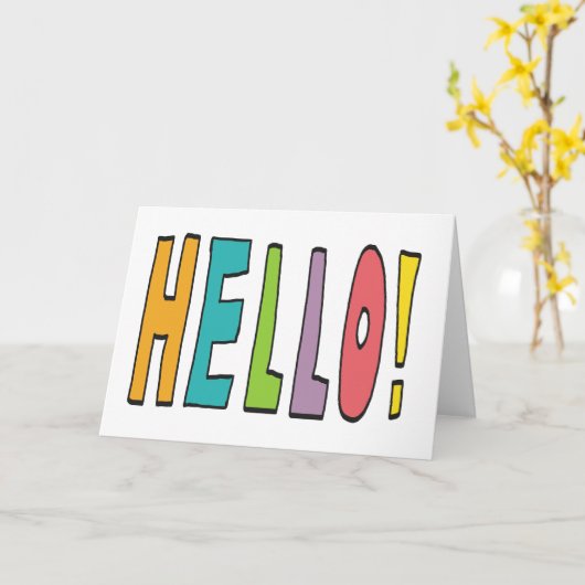 Hello! カード (黄色い花)