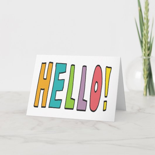 Hello! カード (正面)