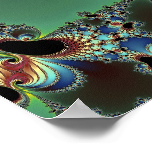 Hello – フラクタル ポスター (角)