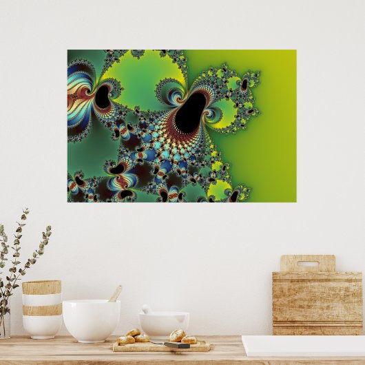 Hello – フラクタル ポスター (キッチン)