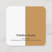 Hello, ミニマルシンプル, System, Color Block名刺 コーリングカード (裏面)