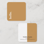 Hello, ミニマルシンプル, System, Color Block名刺 コーリングカード (正面/裏面)