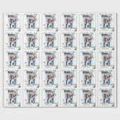 Hello モダン 2024フローラかわいい写真ハッピー新年 ラッピングペーパー (フラット)