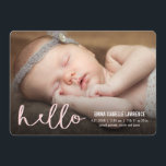 HELLO モダン Birth Announcements PINK 案内状<br><div class="desc">単モダンに。常スタイリッシュに© www.themodcards.com</div>