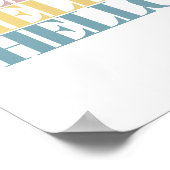 Hello モダン Colorはっきりした Minimalistポスター ポスター (角)