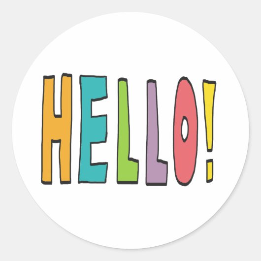 Hello! ラウンドシール (正面)