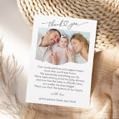 Hello 生まれたばかりの Cutユニーク Photo Thank You誕生 案内状