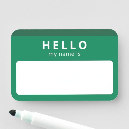 HELLO 私の名前は | 名前を書くネームタグ 名札 (インサイチュ)