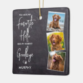 Hello 素朴 Dogお気に入りの写真3 Pet Memorial セラミックオーナメント (左)