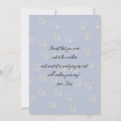 Hello 考え's of You Terrier Greeting Card 招待状 (裏面)