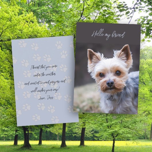 Hello 考え's of You Terrier Greeting Card 招待状