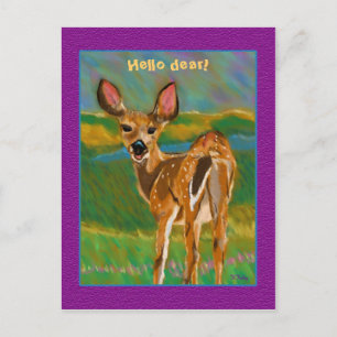 Hello 親愛 Deerはがき ポストカード