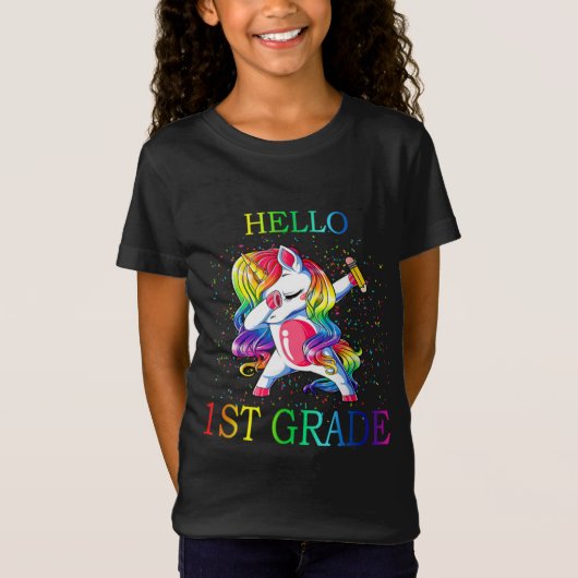 Hello 1年生ユニコーン tシャツ (正面)