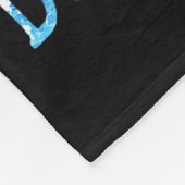 Hello 10 Double Digits Snowflakes Winter Christmas フリースブランケット (角)