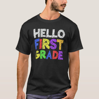 Hello 1st Grade Teacher & Student First Grade Back Tシャツ