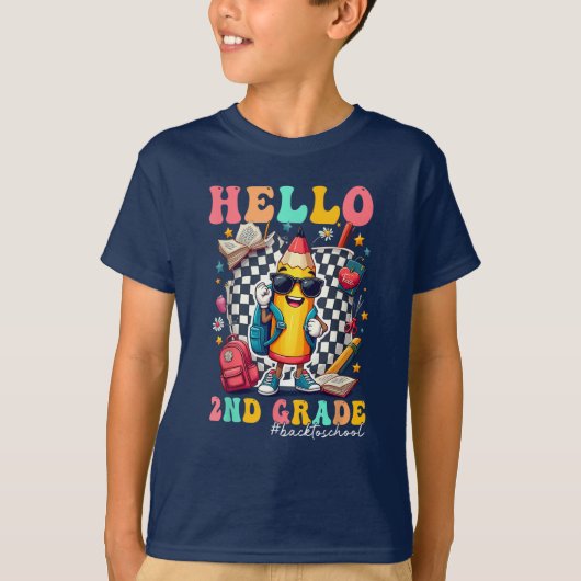 Hello 2年生チーム2年生新学期 tシャツ (正面)