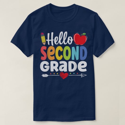 Hello 2年生チーム2年生新学期F Tシャツ (デザイン正面)