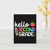 Hello 2年生チーム2年生新学期T カード (黄色い花)