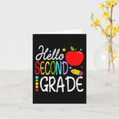 Hello 2年生チーム2年生新学期T カード (黄色い花)