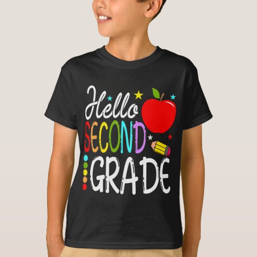 Hello 2年生チーム2年生新学期T Tシャツ (正面)