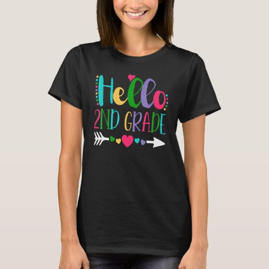 Hello 2年生チーム2年生新学期T Tシャツ (正面)