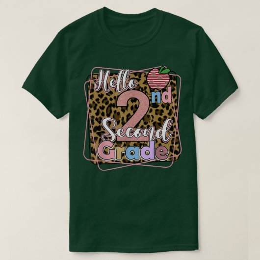 Hello 2年生新学期先生生 tシャツ (デザイン正面)