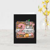 Hello 2年生2年生新学期ティーシュ カード (黄色い花)