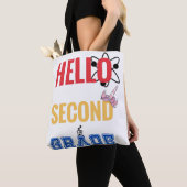Hello 2年生 |カッコいい2年生のデザイン トートバッグ (クローズアップ)