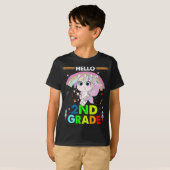 Hello 2年生Tシャツ2年生Schoに戻る Tシャツ (正面フル)
